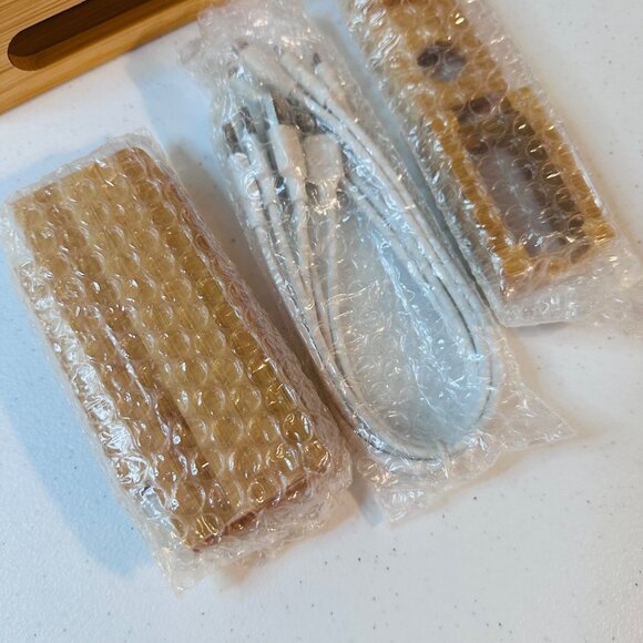 Bamboo Charging Station Multi Device Organizer Stand Space-Saving Design - Picture 6 of 16